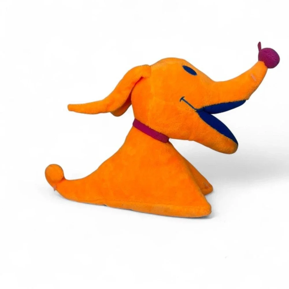 Disney‎ Nightmare Before Christmas Zero Neon Orange Plush 9